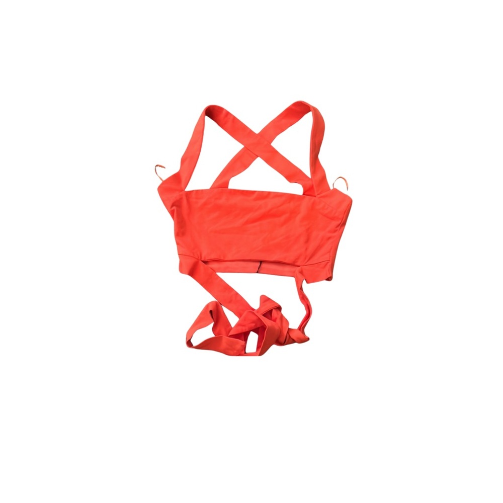 Superdown Bright Orange Crop Top - Picture 2 of 5